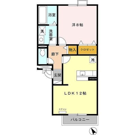 フローラM IIの物件間取画像